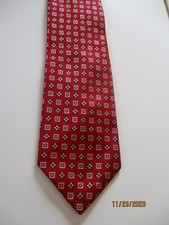 Jos A Bank Red Silk Neck Tie