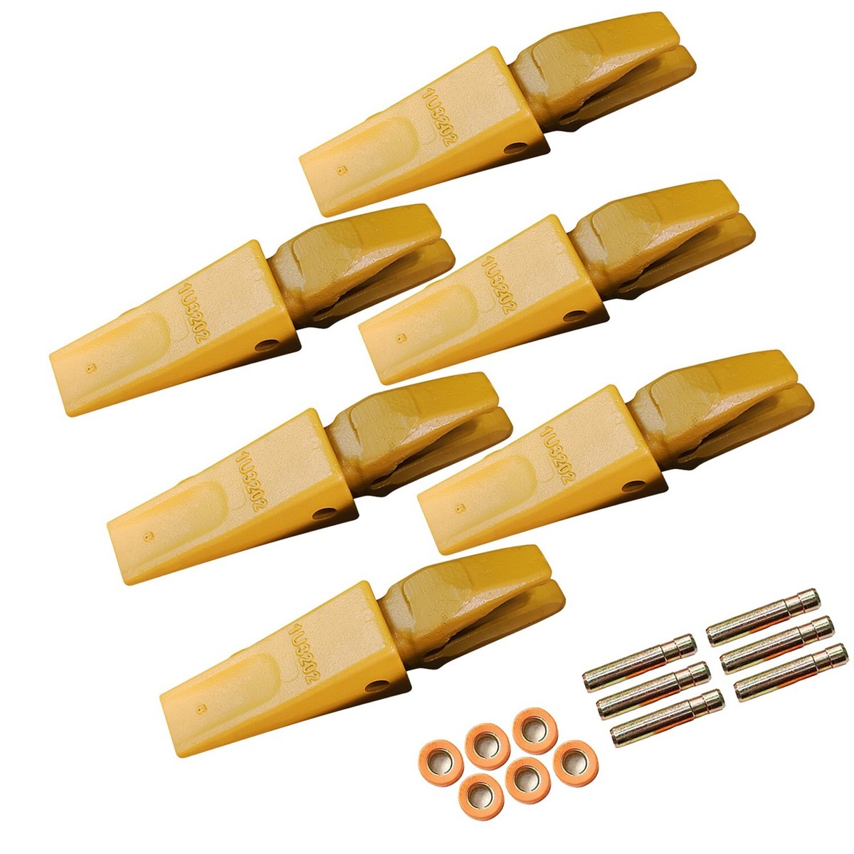 119-3204 CAT Style J200 Backhoe Bucket Shanks & 1U3202 Bucket