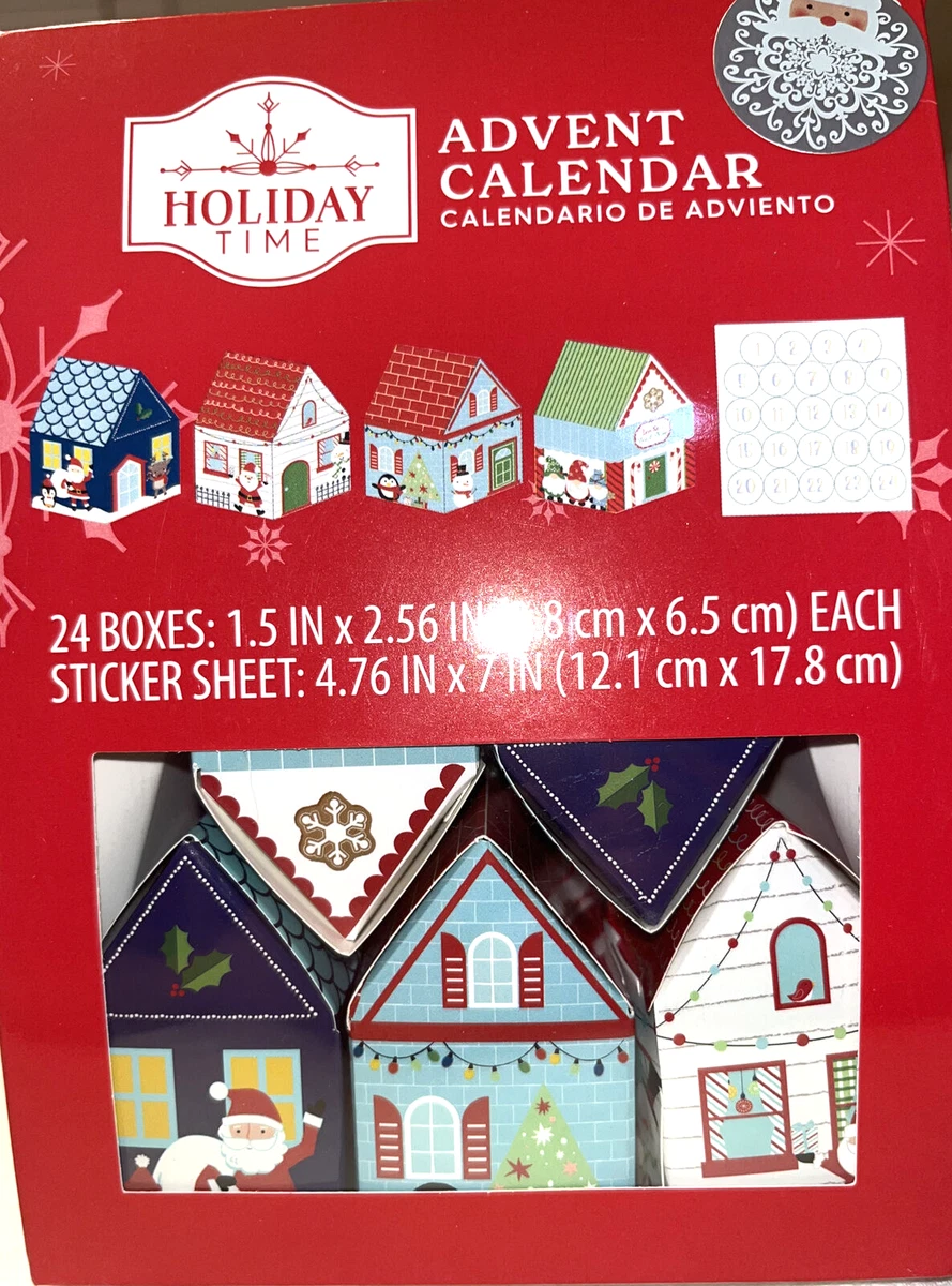 DIY Advent Calendar 24 Individual Little Houses To Fill And Number | eBay