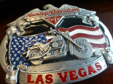 Belt Buckle Harley Davidson Cafe Las Vegas limited edition 1999