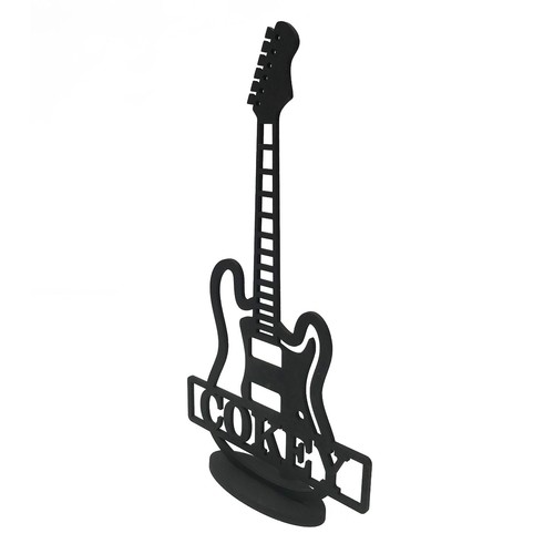 Personalised Electric Guitar Silhouette - Picture 3 of 3