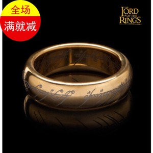 Authentic Weta Lord Of The Rings Hobbits The One Ring Gold Plated Inscribed Version Ring