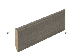 Evo Core Premium Skirting Board Weathered Harbour Oak Grey (60mm) 116cm