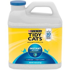 Instant Action Clumping Cat Litter Natural Low Dust Odor Control 14 lb. Jug US 1.16 per pound