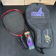 Pro Kennex Asymmetric 110 Super Ultralight Racquetball Racket w/ Case Ball