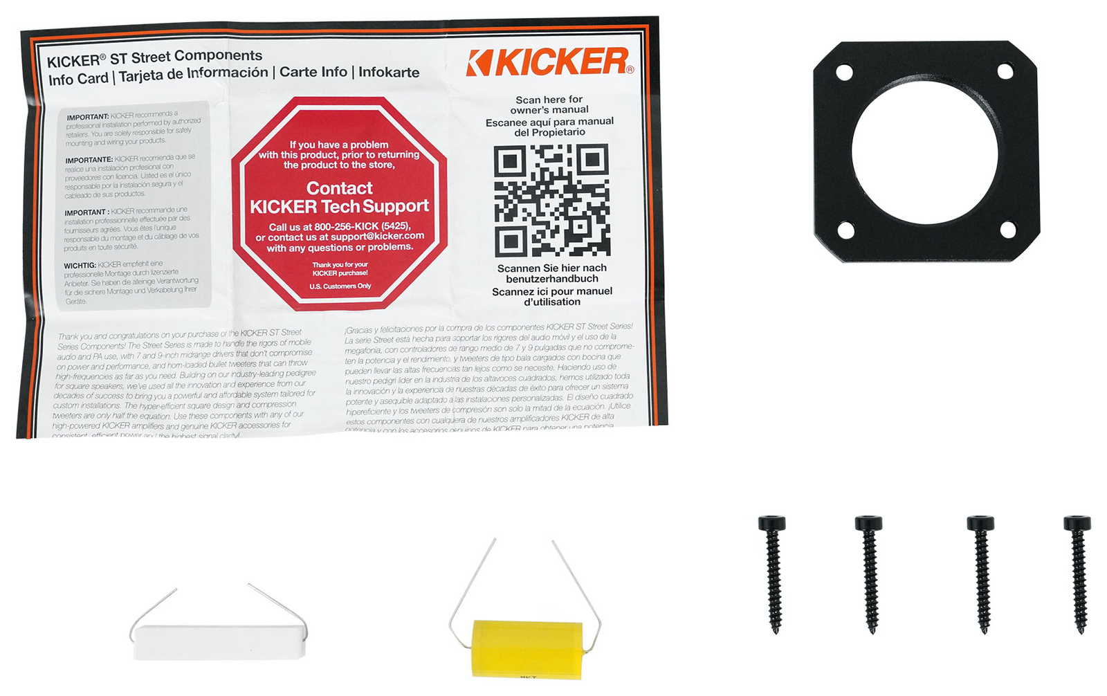 Твитер Kicker ST3TW 1 уличной серии с двойным креплением одиночный 4-омный 49ST3TW