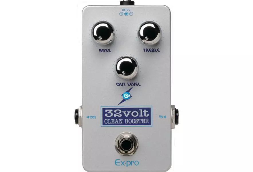 NEW Ex-pro 32volt Clean Booster Guitar Bass Japan Effects Pedal Overdrive