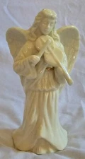 Lenox Angel Figurine Playing Violin Gold Accent 6" Detailed Wings