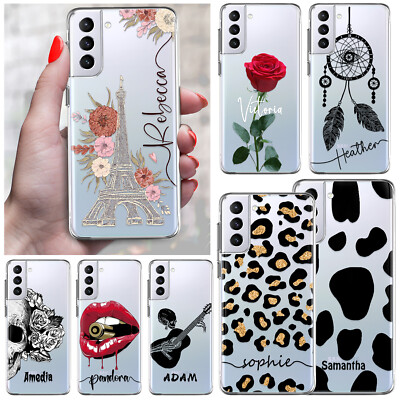 Chic Personalised Phone Case For Samsung Galaxy S24 S23 FE S26 S25 Printed Cover