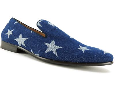 Steve Madden Men's Lodestar Slip-On Loafer Denim Fabric Size 8.5 M