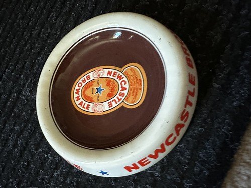 OLD NEWCASTLE BROWN ALE Metal Ashtray 6” Breweriana Collectible MAN CAVE BARWARE - Picture 5 of 6
