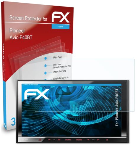atFoliX 3x Protecteur d'écran pour Pioneer Avic-F40BT clair - Bild 1 von 9