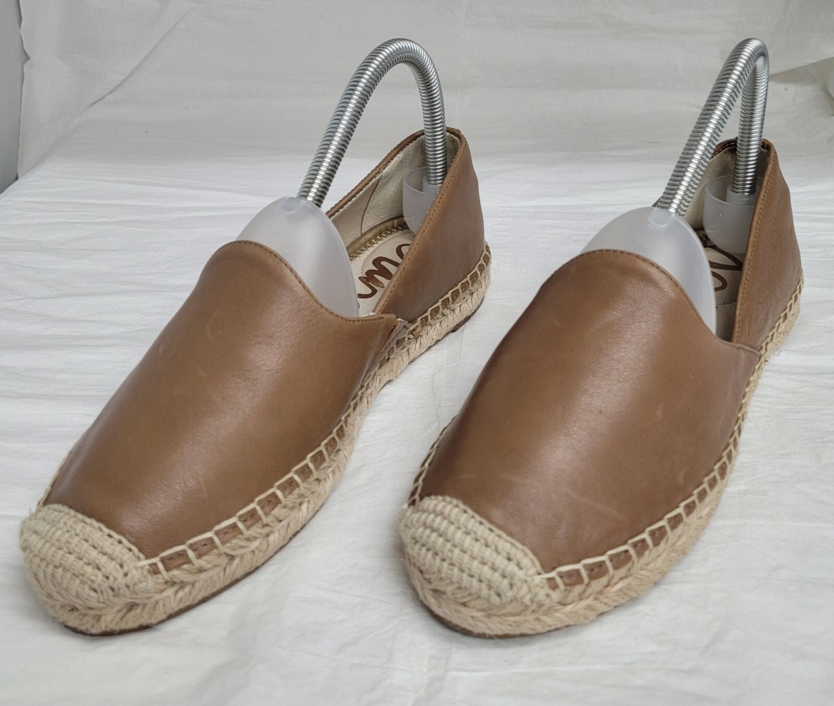 Sam Edelman Womens Kesia Brown Tan Leather Espadrilles Slip on