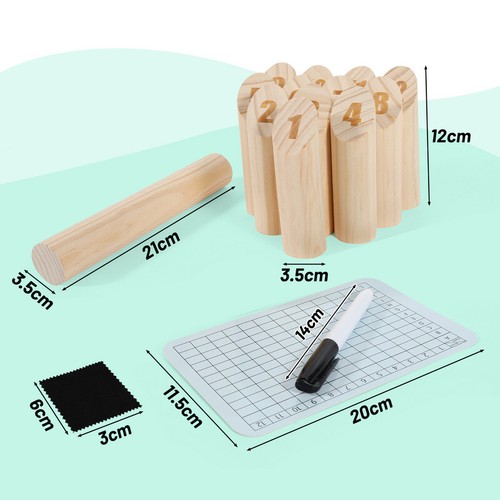 Kubb Outdoor Schweden-Schach Schach Wurfspiel Wikinger Wikingerspiel Playtive - Bild 2 von 7