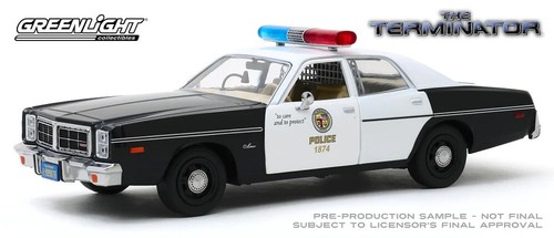 Greenlight The Terminator 1977 Dodge Monaco Metropolitan Police 1:24 Scale Dieca