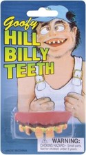 Goofy Hillbilly Teeth Ugly Fake False Dentures  Funny Joke Novelty Hill Billy