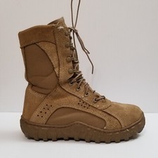 Rocky S2V 6104 Steel Toe Combat Boots Men's Size 6 M Coyote Brown USA Made