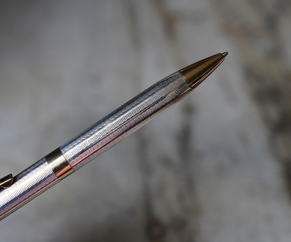 Stylo Bille/roller Sheaffer Ancien En Argent Massif - Occasion - État à Vérifier