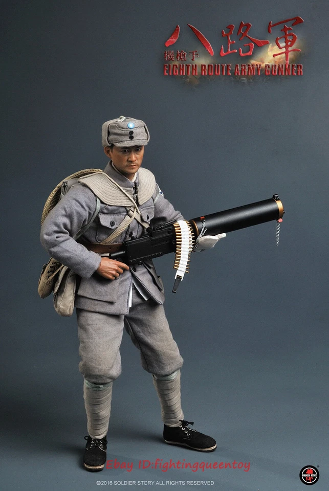 Soldier Story SS098 WWII Eighth Route Army Gunner 1/6 Figure Toy INSTOCK - Image 4 of 4