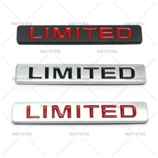 Metal Auto Car Rear Trunk Lid Side Door Badges 3D Limited Emblem Decal Sticker