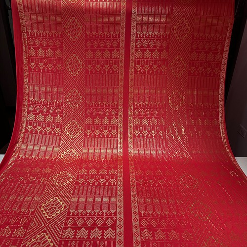 1920's Faux Assuit Foil print Milk Fiber elastic force clothing fabric material - Picture 108 of 195