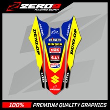 SUZUKI RMZ 250 2019 - 2020 RMZ 450 2018-2020 REAR FENDER DECAL MX GRAPHICS TI