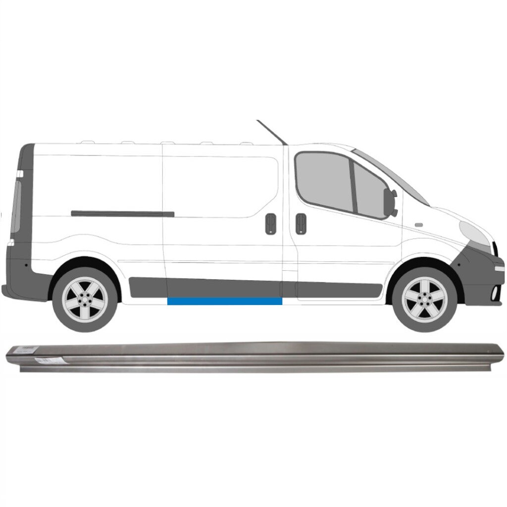 RENAULT TRAFIC VIVARO PRIMASTAR 2001- SLIDING DOOR SILL REPAIR PANEL