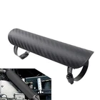 Motorcycle Universal Exhaust Muffler Pipe Heat Shield Cover Heel Guard Black 1pc