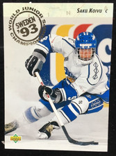 1992-93 Upper Deck Saku Koivu Rookie Finland #617 nmt+