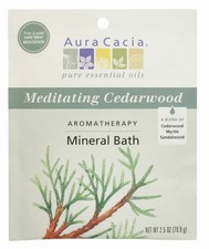 Aromatherapy Mineral Bath, Meditating Cedarwood, 2.5 Ounce (Pack of 6)