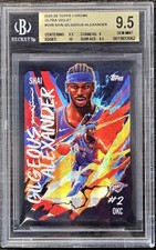 2025-26 Topps Chrome Shai Gilgeous-Alexander Ultraviolet #UV9 OKC MVP BGS 9.5
