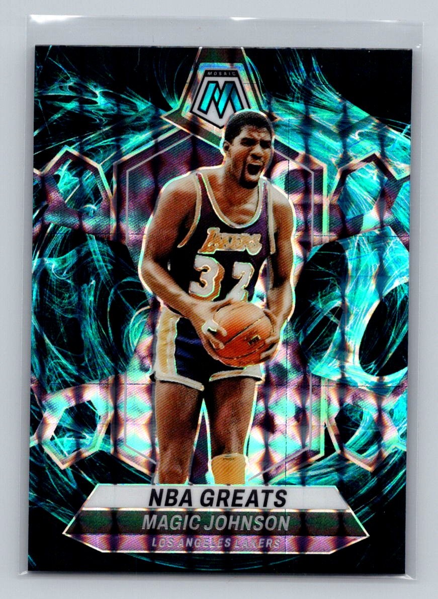 2023-24 Panini Mosaic #295 Magic Johnson NBA Greats Genesis Show Time