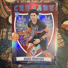 2023-24 Panini Phoenix AUSAR THOMPSON Crusade Red Prizm RC /125 #4