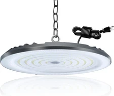150W UFO LED High Bay Light 21000LM Waterproof IP66 W/ 5FT Cable Hook Chain 