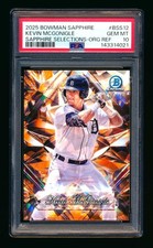 2025 BOWMAN CHROME SAPPHIRE SELECTIONS KEVIN MCGONIGLE RC ORANGE #17/25 PSA 10!