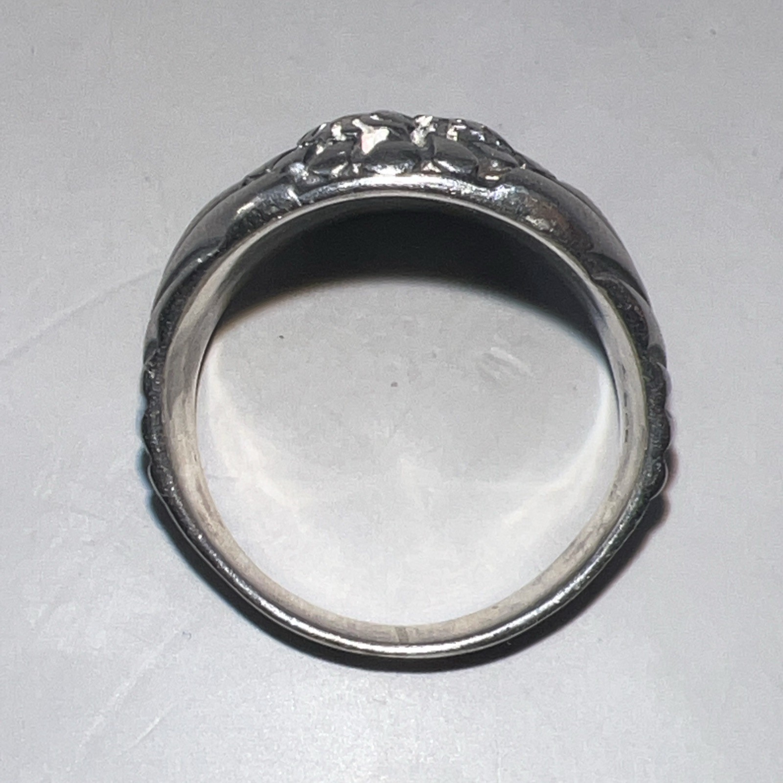 Native American Eagle Design Signet Sterling Silv… - image 6