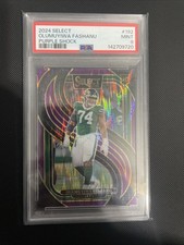 2024 Panini Select - Olumuyiwa Fashanu Purple Shock /360 PSA 9