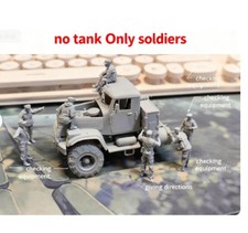 Nuovo 1/72 Russian Armor Maintenance Ground Engineering Team 6PCS Soldatini Modello