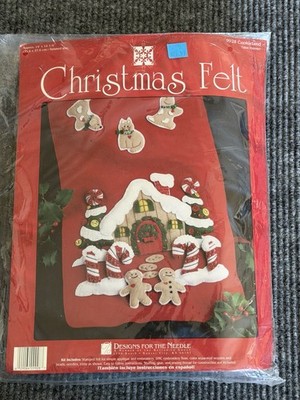 Designs For The Needle Christmas Felt Gingerbread Cookieland Table Runner 9928