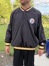 Vintage 90s Steelers Starter Pro Line Pullover Jacket XL NFL Embroidered