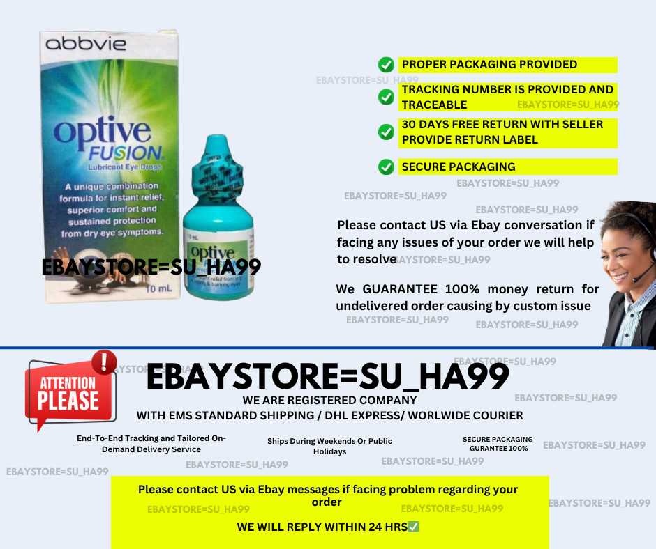 5 Box Optive fusion Lubricant Eye Drops 10ml helps maintains hydration on eyes
