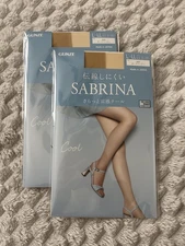 NEW Japanese Gunze/ Sabrina Cool Stocking/ Pantyhose Pure Nude Color L-LL