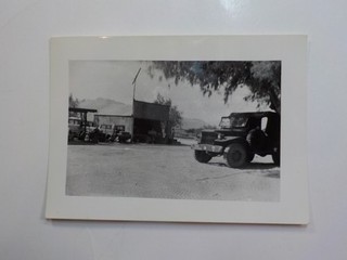 WW2 Photo Military Jeep Spare Tire Photograph Plane VTG World War Two WWII