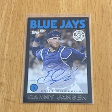 2021 Topps 1986 Baseball Autographs Danny Jansen Blue Jays #86A-DJA Gold /50