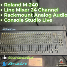Roland M-240 Line Mixer 8 Outputs 24 Channel Rackmount Analog Audio Console
