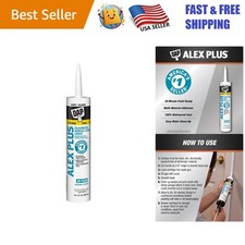 Durable 10.1 oz. White Silicone-Enhanced Caulk - Trusted ASTM C834 Compliant