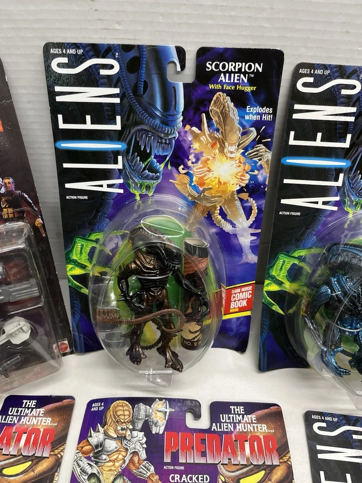 16 Vintage Figure Lot Aliens Predator Demolition Man Star Trek Samurai NEW MOC - Image 4 of 4