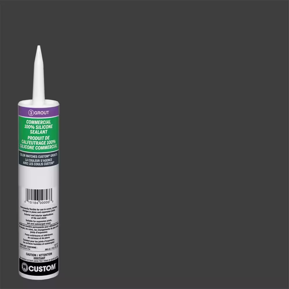 Commercial #60 Charcoal 10.1 Oz. Silicone Caulk