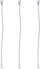 Hibbent 3 Pack Universal Toilet Flapper Chain Replacement Kit,Stainless