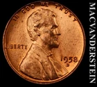 1958-D Lincoln Wheat Cent - Choice Gem Brilliant Uncirculated  No Reserve #L5039